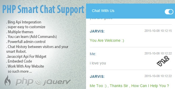 PHP Smart Robot Chat Support